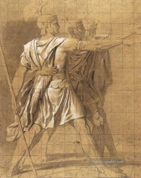 Die drei Horatier Brüder Neoklassizismus Jacques Louis David Ölgemälde